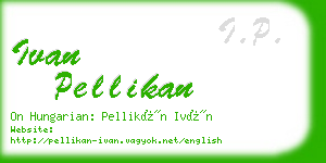 ivan pellikan business card